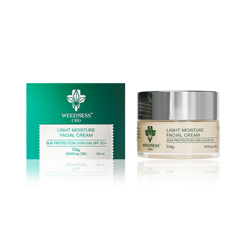 Crema viso giorno con protezione solare SPF50 e 1000mg CBD 50ml