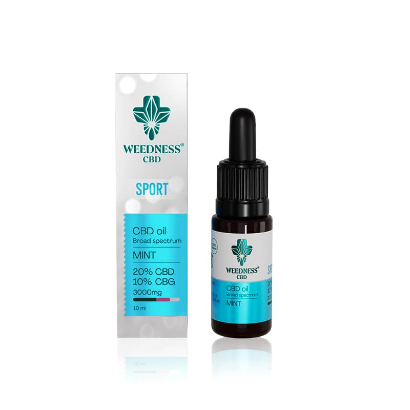 Olio CBD Sport 20% + CBG 10% | Menta Piperita 10ml
