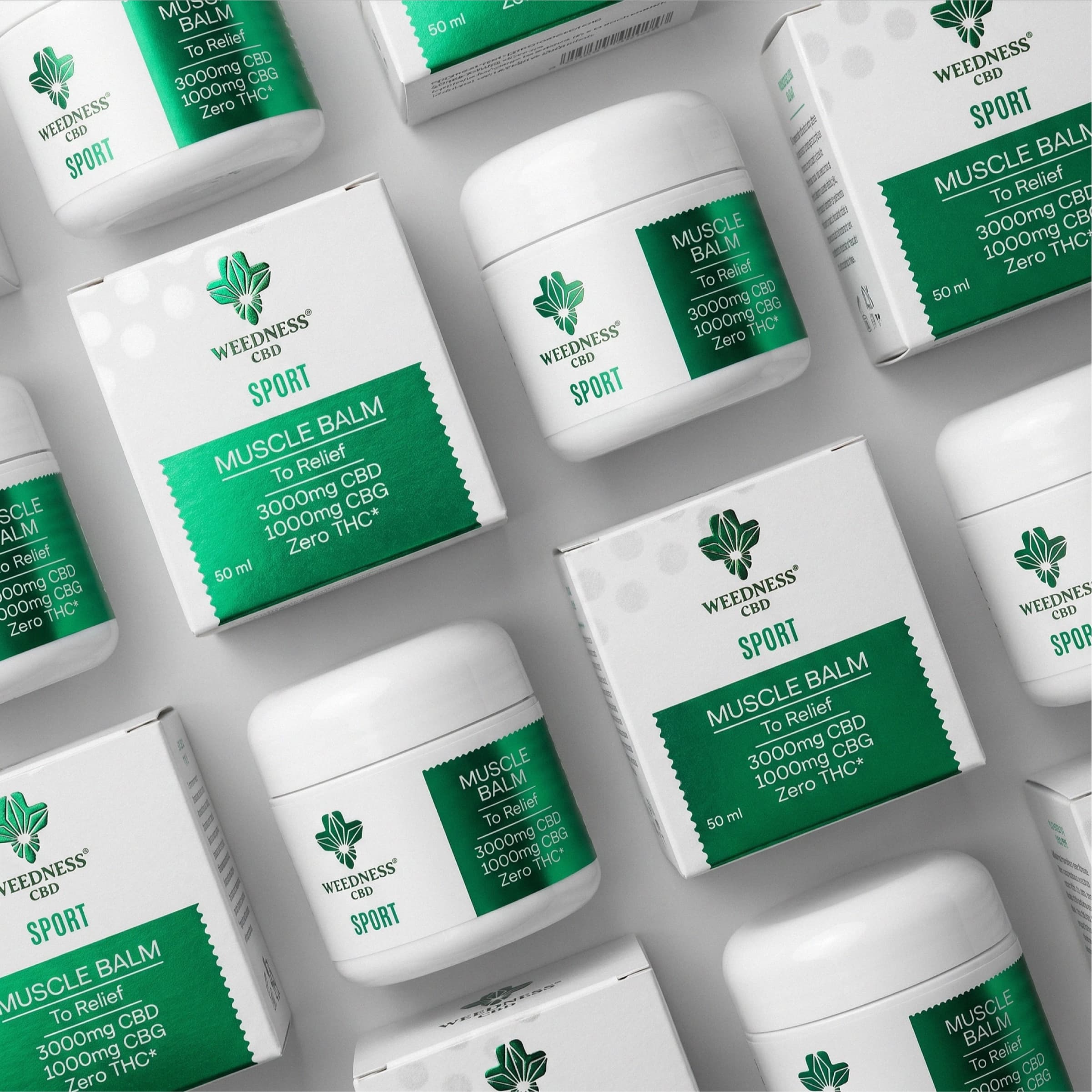 Balsamo Sport Sollievo Muscolare 3000mg CBD e 1000mg CBG