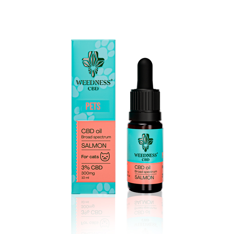 Olio CBD 3% per gatti | Salmone 10ml