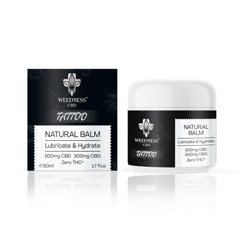 Balsamo Tatuaggi Naturale con 500mg CBD e 500mg CBG