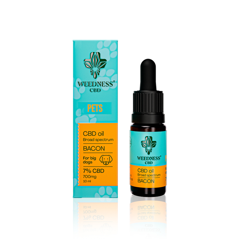 Olio CBD 7% per Cani Grandi | Bacon 10ml